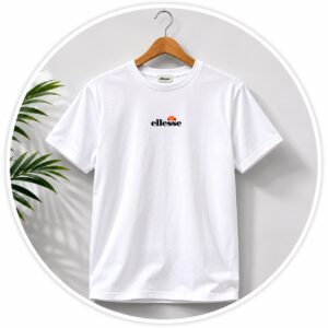 Ellesse White T-Shirt – Original Export Leftover | Premium Quality | Size XL | 10/10 Condition