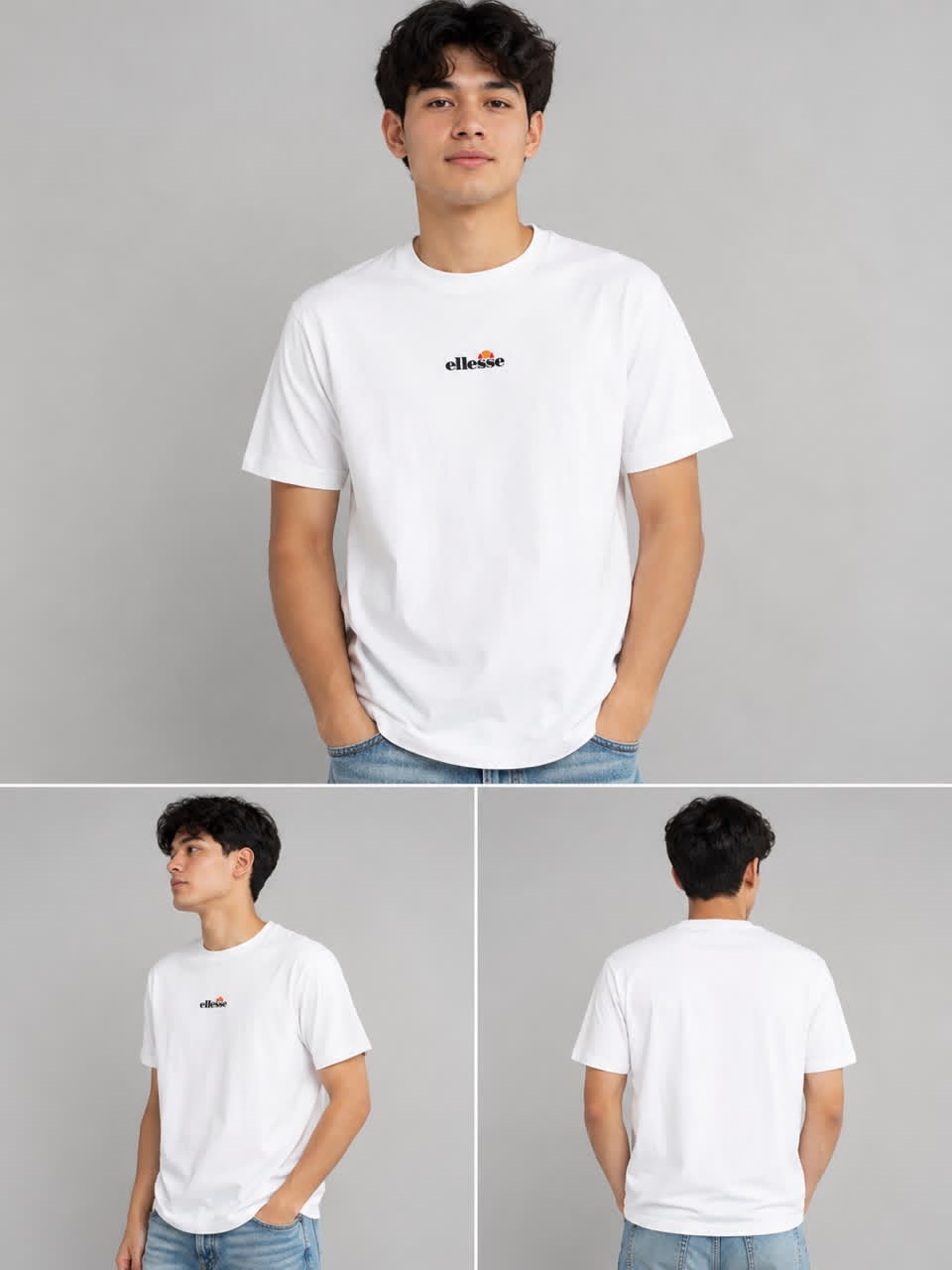 Ellesse White T-Shirt – Original Export Leftover | Premium Quality | Size XL | 10/10 Condition - Image 3